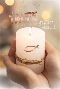 Grußkarten Taufe Segenstag Set/15