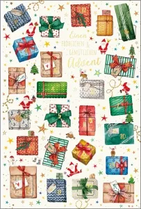 Grußkarten Weihnachten Adventskalender Set/12