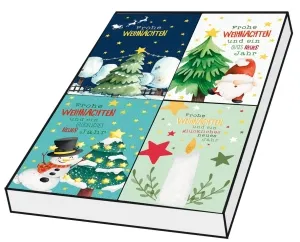 Grußkarten Weihnachten Grafik Set/100