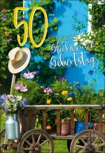 Grußkarten Zahlengeburtstag Sommer auf dem Land Set/35