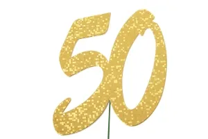 Jubiläumszahlen Jahreszahl 50 gold Stück/1