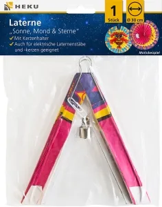 Lampions rund Sonne Mond und Sterne Ø 30 cm Set/12