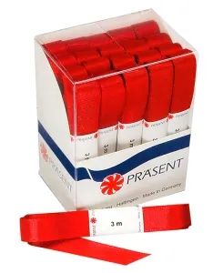Seidenband Strängchen Europa rot Box/20