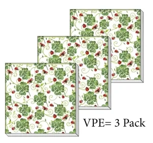 Servietten ti-flair Glücksklee Pack/3