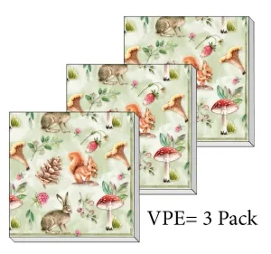 Servietten ti-flair Herbstzeit 33 x 33 cm Pack/3