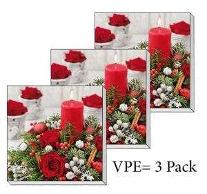 Servietten ti-flair Rosengesteck 33 x 33 cm Pack/3