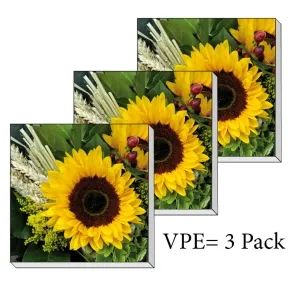 Servietten ti-flair Sonnenblume mit Stroh 33 x 33 cm Pack/3