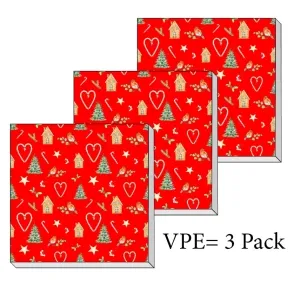 Servietten ti-flair Weihnachtssymbole 33 x 33 cm Pack/3
