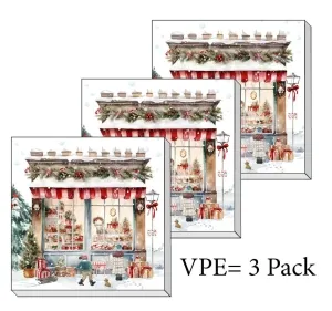 Servietten ti-flair Weihnachtsladen 33 x 33 cm Pack/3